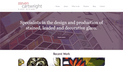 Desktop Screenshot of cartwrightglassdesigns.co.uk